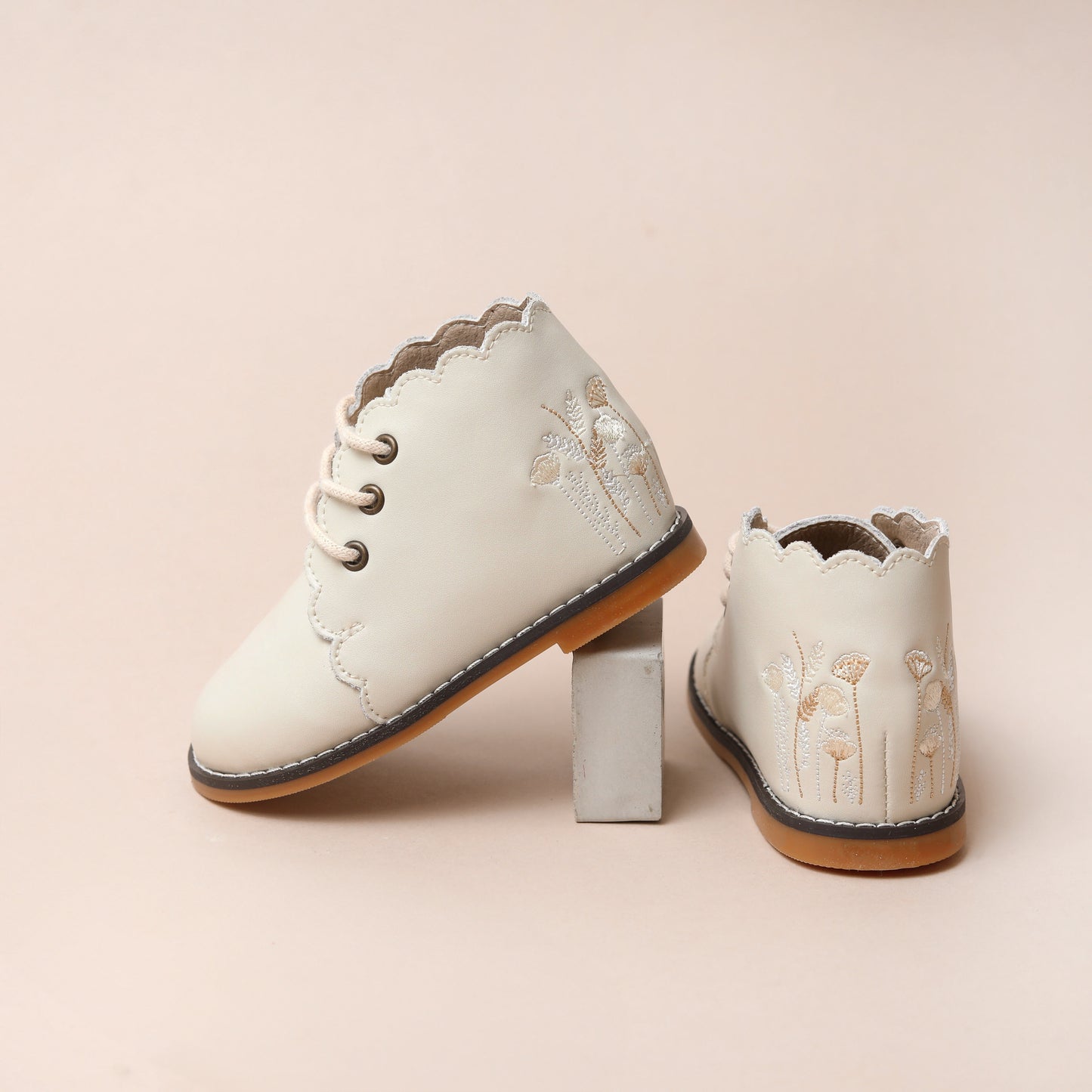 Bloom Mia Ankle Boots - Smooth Nude