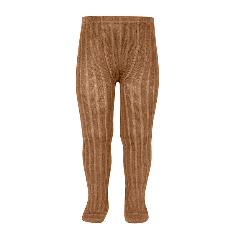 Condor Ribbed Tights - Toffee