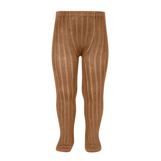 Condor Ribbed Tights - Toffee
