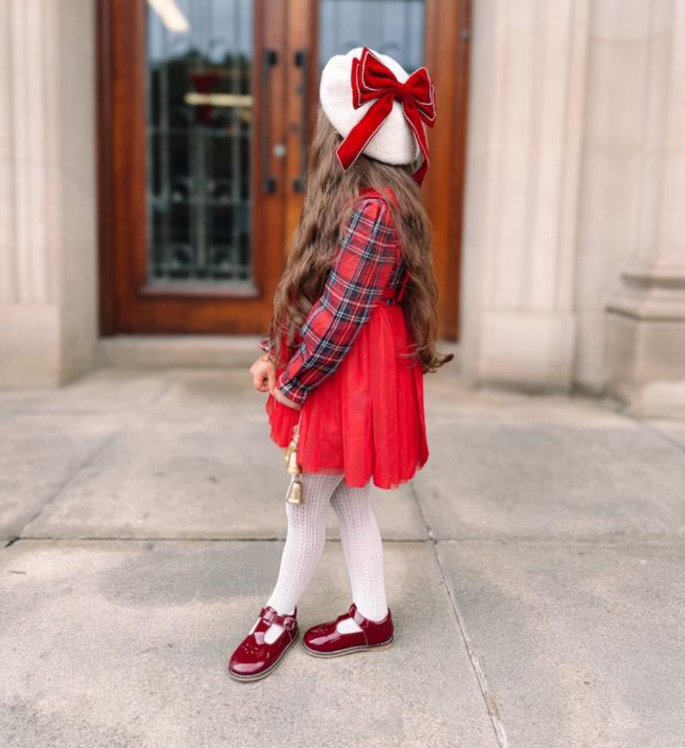 Clara T Bars - Burgundy Patent