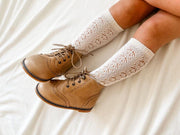 Brogue Boots - Dark Nude