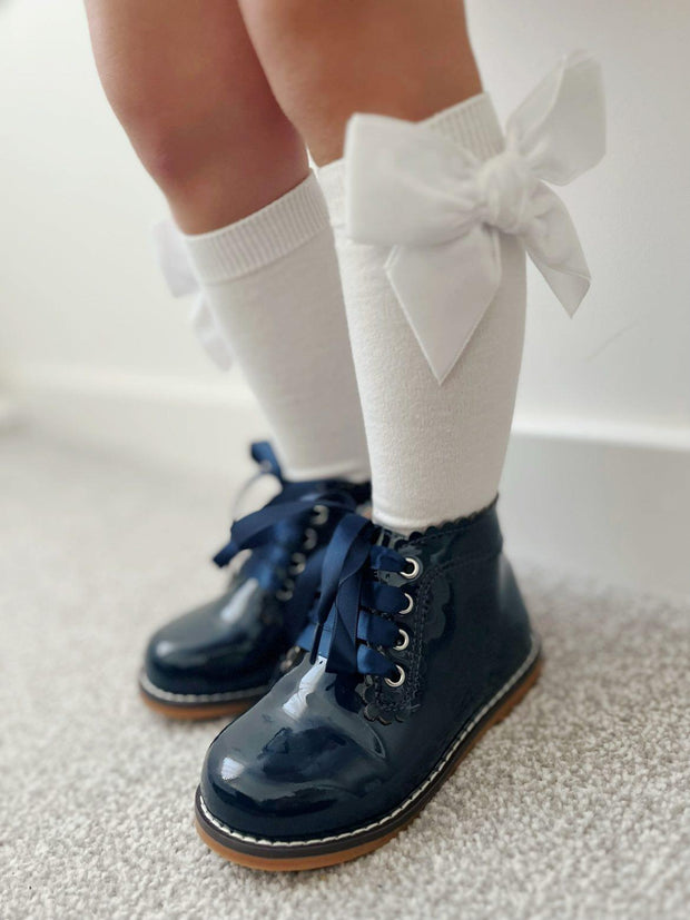 Nova Boots - Navy Patent