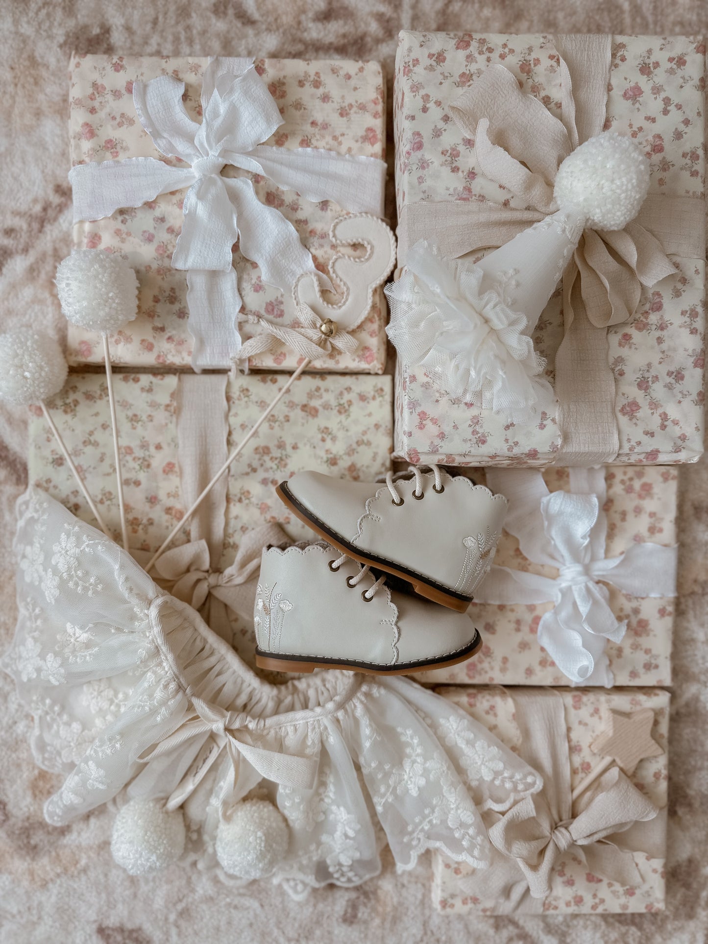 Bloom Mia Ankle Boots - Smooth Nude