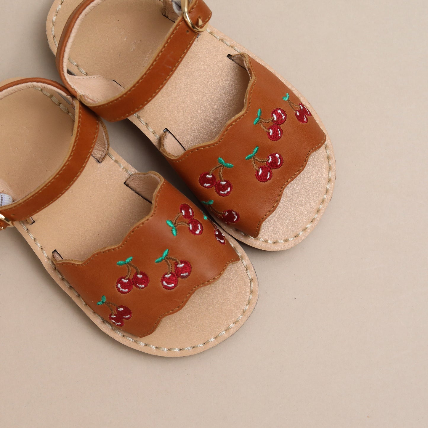 Cherry Sandals - Tan