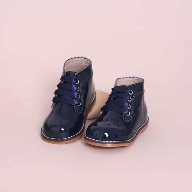 Nova Boots - Navy Patent