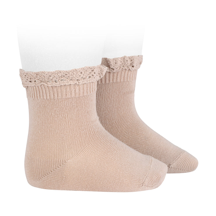 Sale Condor Lace Edge Ankle Socks