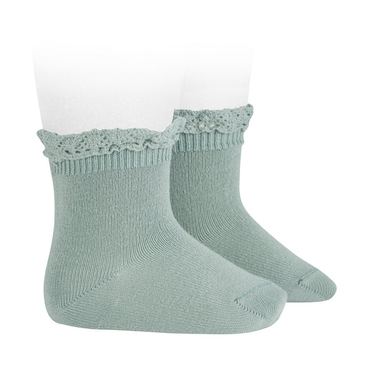 Sale Condor Lace Edge Ankle Socks