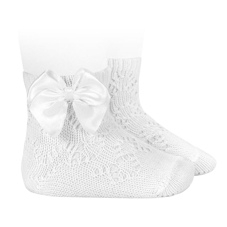 Perle Geo Ankle Bow socks