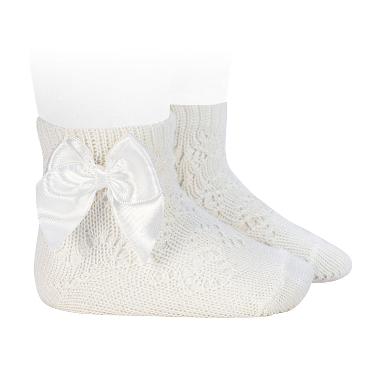 Perle Geo Ankle Bow socks