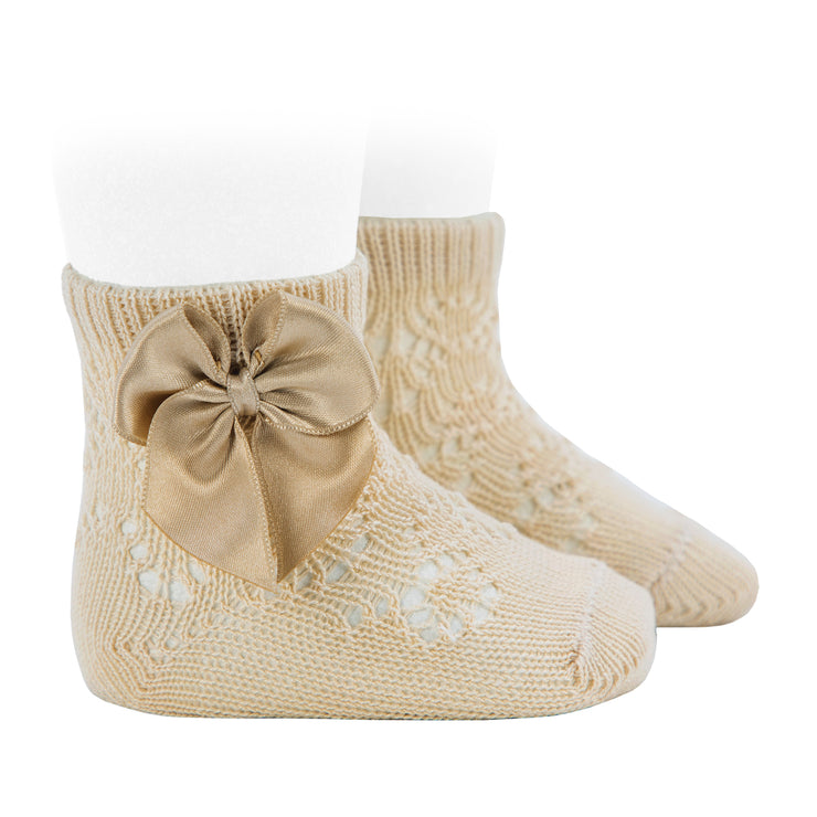 Perle Geo Ankle Bow socks