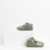 Scallop T Bars - Patent Green