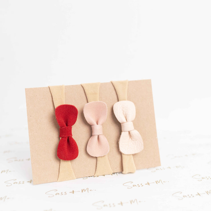 Leather Bows (Headbands)