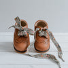 Lace Brogue Shoes - Tan