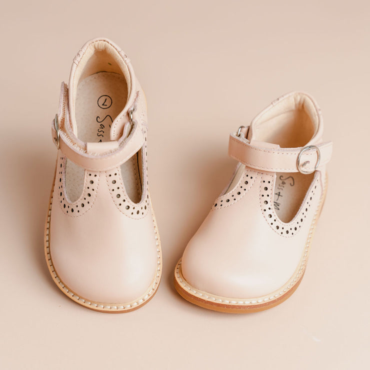 Brogue T Bars - Old Rose