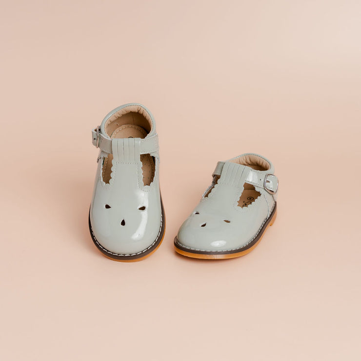Scallop T Bars - Aqua Patent