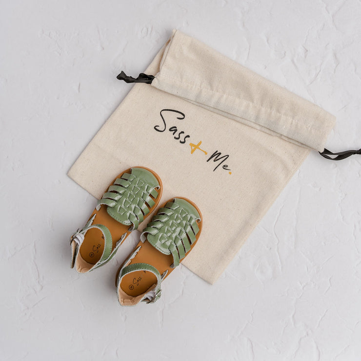 Roma Sandals - Patent Green