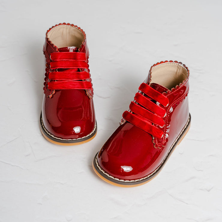 Nova Boots - Burgundy Patent