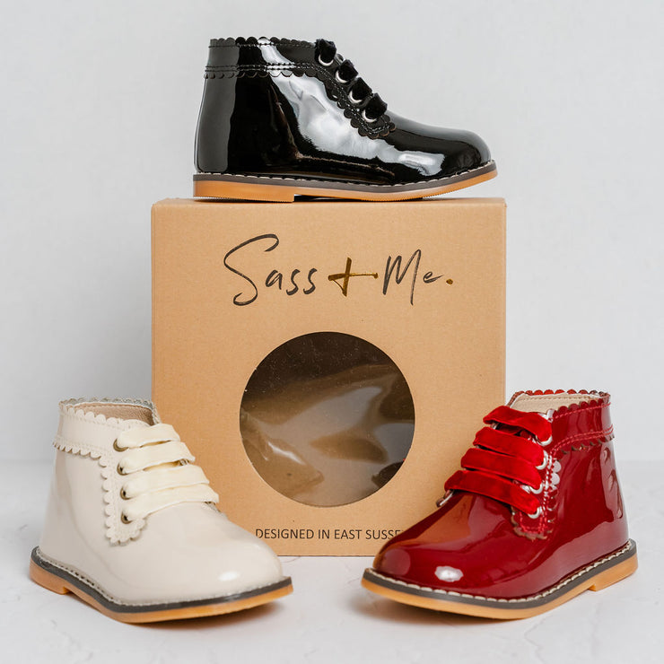 Nova Boots - Burgundy Patent