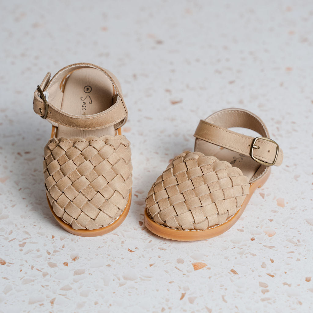 Blake Weave Sandals - Nude
