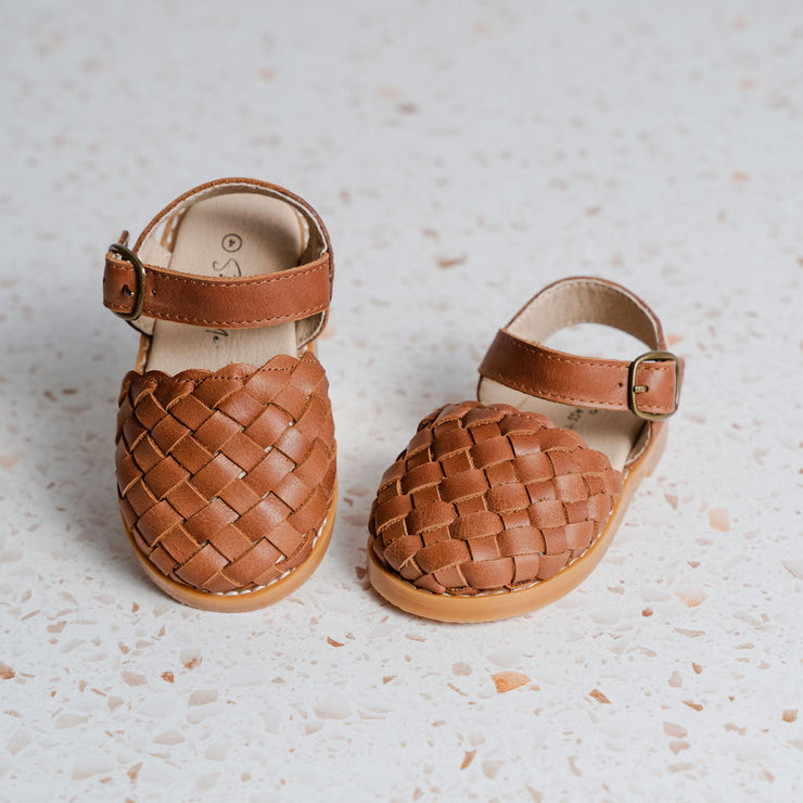 Blake Weave Sandals - Tan