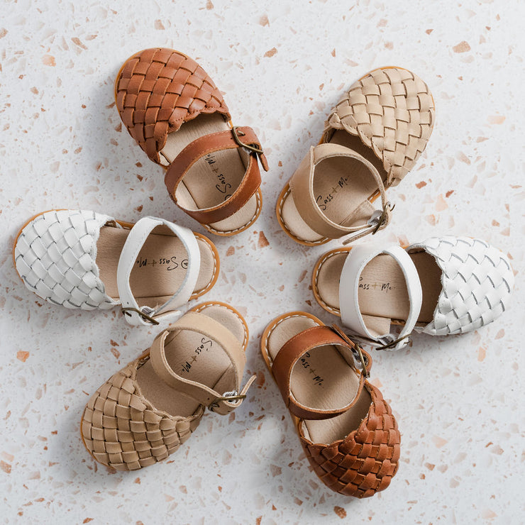 Blake Weave Sandals - Tan