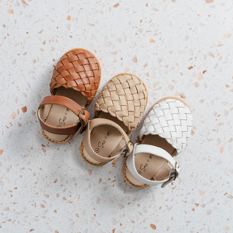 Blake Weave Sandals - Tan