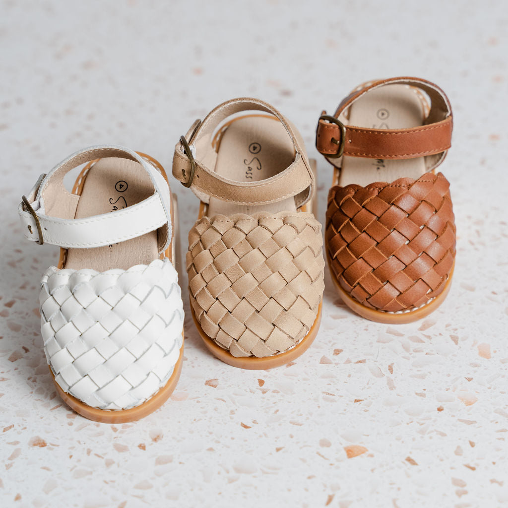 Blake Weave Sandals - Tan
