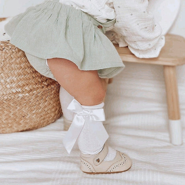Brogue Mary Janes - Nude