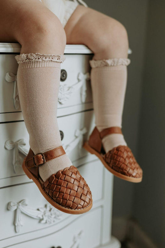 Blake Weave Sandals - Tan