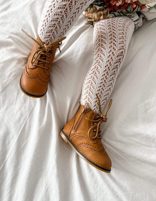 Brogue Boots - Toffee