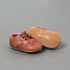 Lace Brogue Shoes - Tan